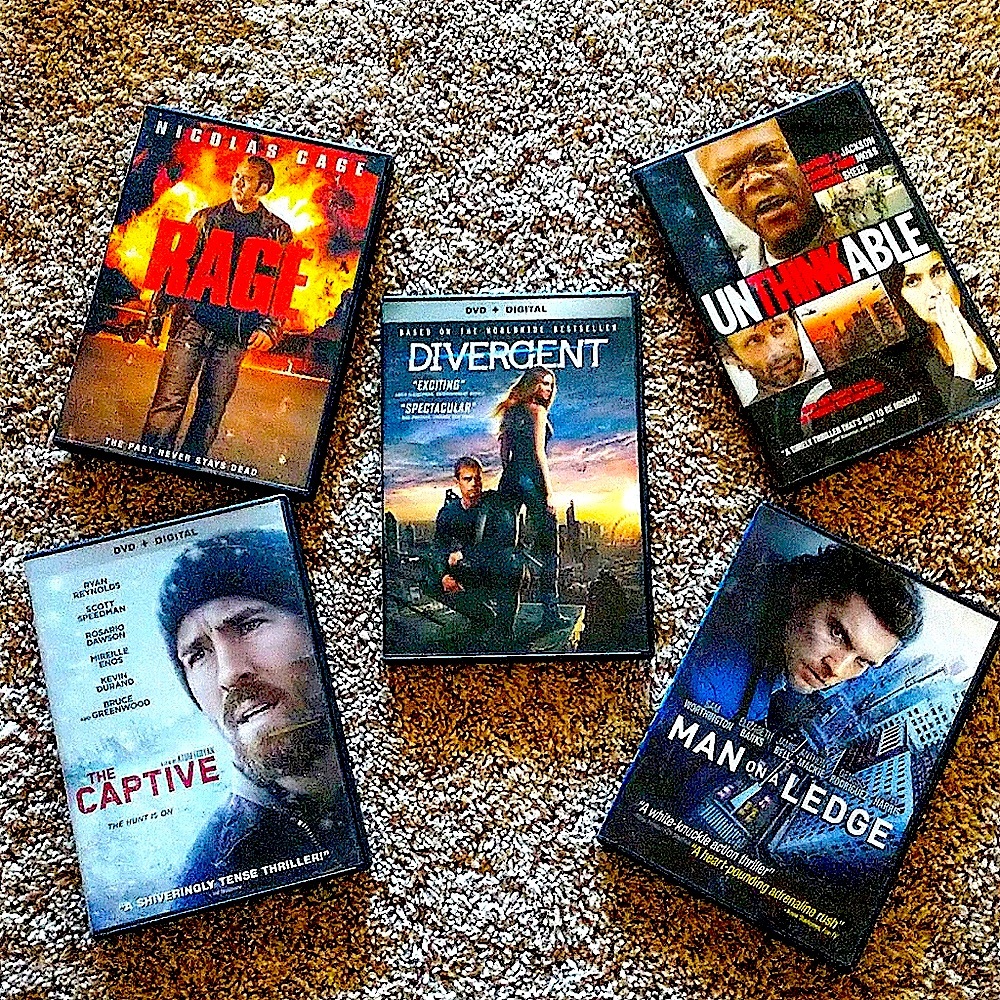 Action and Suspense DVD movie bundle